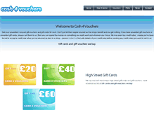 Tablet Screenshot of cash4vouchers.com